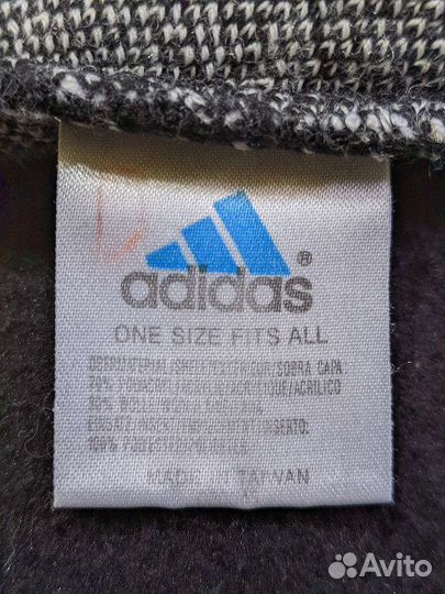 Винтажная лыжная шапка adidas, оригинал
