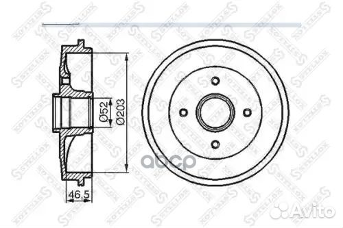 6025-1905-SX барабан тормозной Peugeot 106/206
