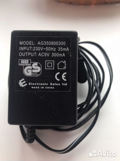 Блок питания 9v 300ma