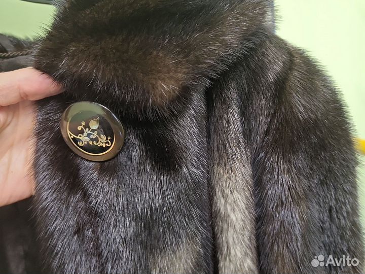 Шуба норковая с капюшоном 42 44