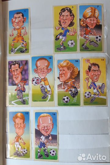 Наклейки от жвачек 90 х. Футбол