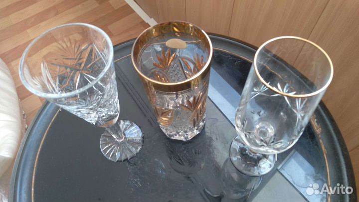 Хрусталь фужеры, или обмен на комнатные растения