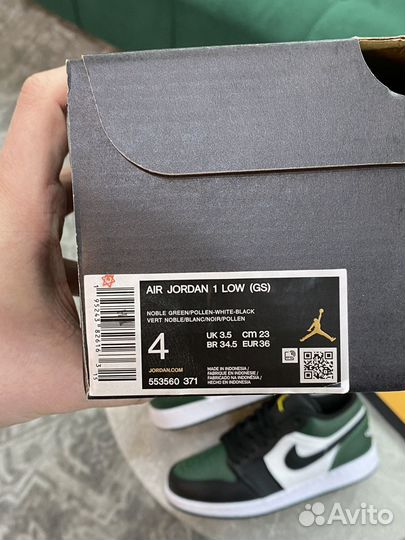 Nike Air Jordan 1 Low “Green Toe”