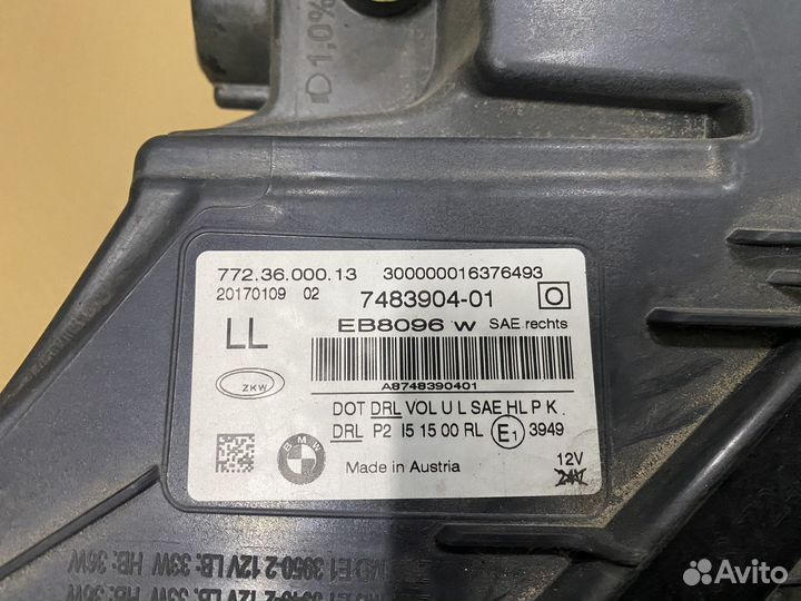 Фара правая на BMW G11 G12 (Америка)