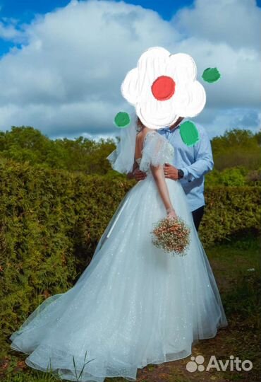 Свадебное платье со шлейфом 44 46