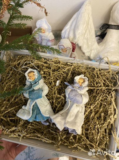 Ватные елочные игрушки