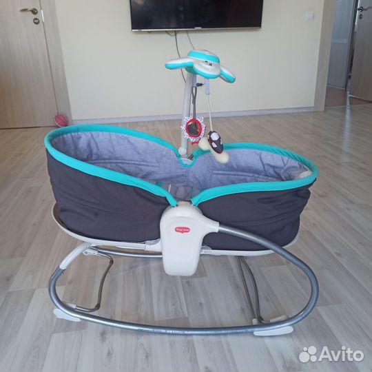 Люлька баунсер шезлонг tiny love