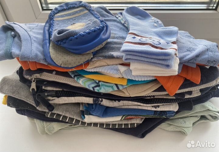 Детские вещи на мальчика пакетом 68 74 80