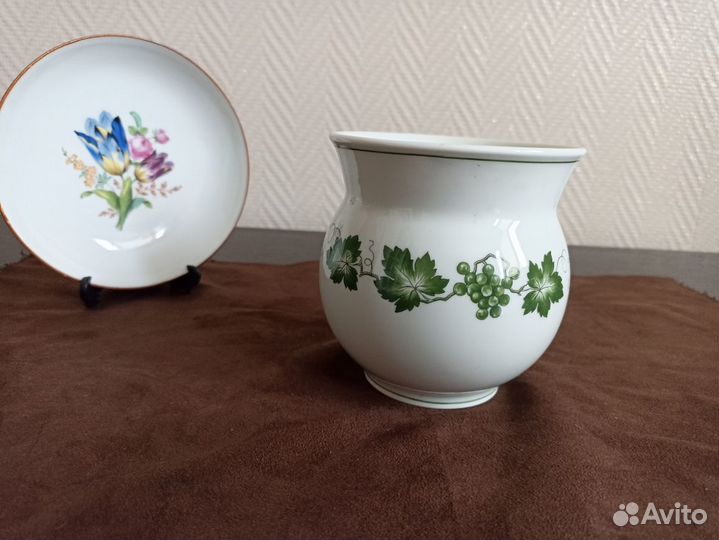 Кувшин(крынка сметанник) Мейсен. Германия. 19 век