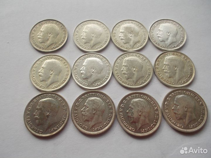 Серебряные монеты Великобритании