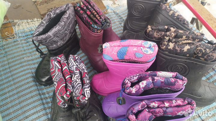 Детские резиновые сапоги