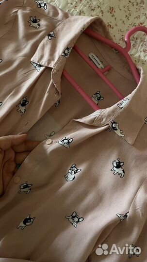 Рубашка детская 158 размер розовая