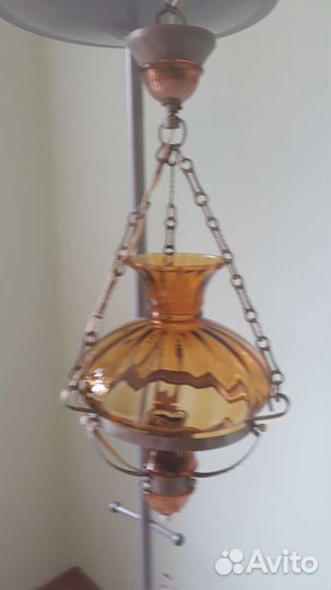 Светильник подвесной. Керасинка.Винтаж. СССР
