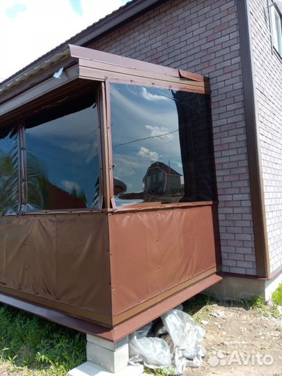 Мягкие окна в беседку