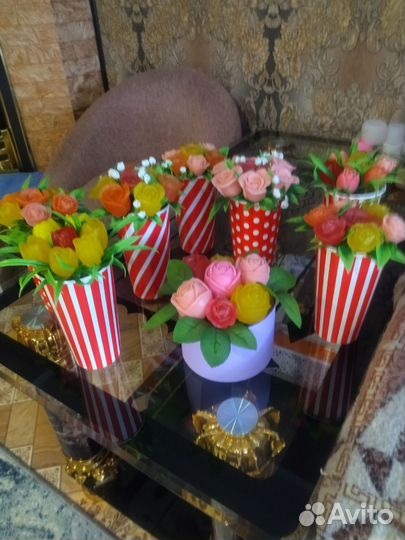 Букеты из мыла ручной работы