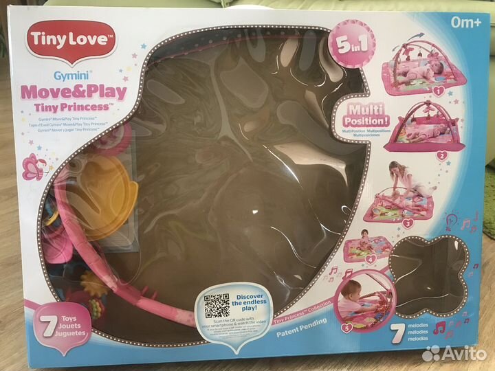 Развивающий коврик tiny love принцесса