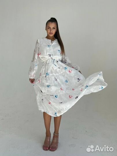 Комфортное женское платье 3 цвета