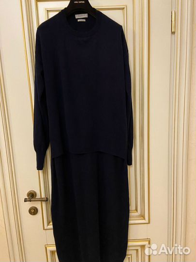 Кашемировое платье длинное 48,50