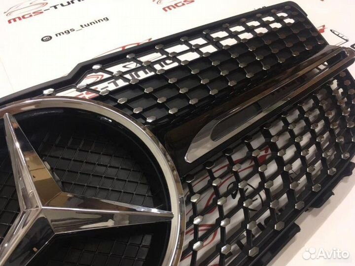 Решетка на Mercedes GLK 12-15г. Diamond