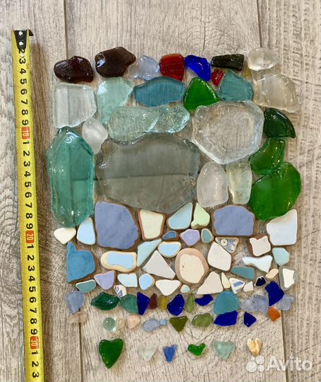 Набор морское стекло и керамика