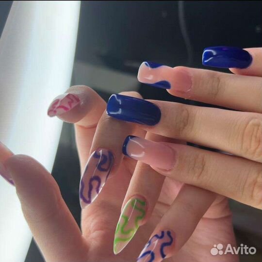 Коррекция наращённых ногтей