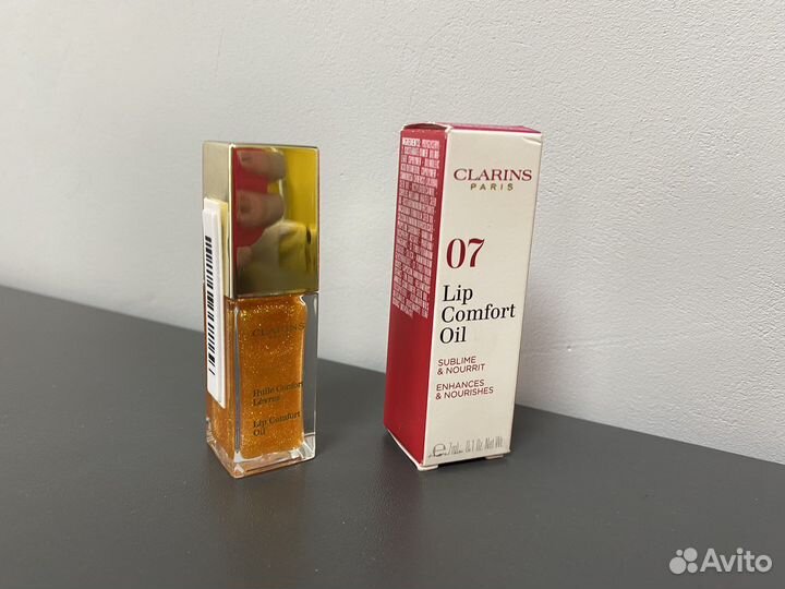 Clarins масло- блеск для губ 07 Honey glam