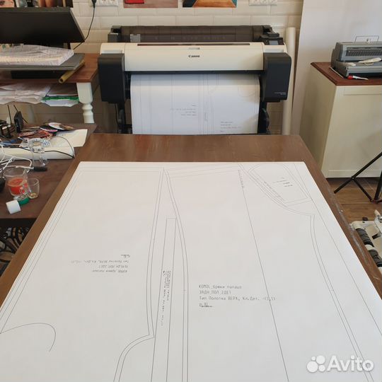 Печать выкроек - лекал - схем Обнинск
