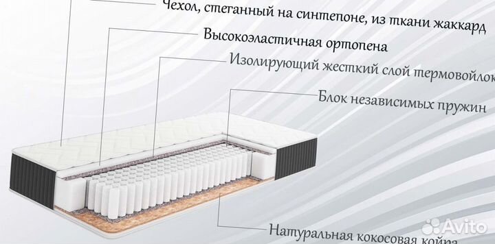 Матрас ортопедический двусторонний 