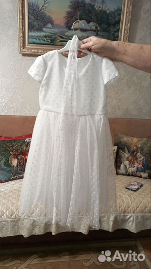 Платье для девочки, размер 116-122