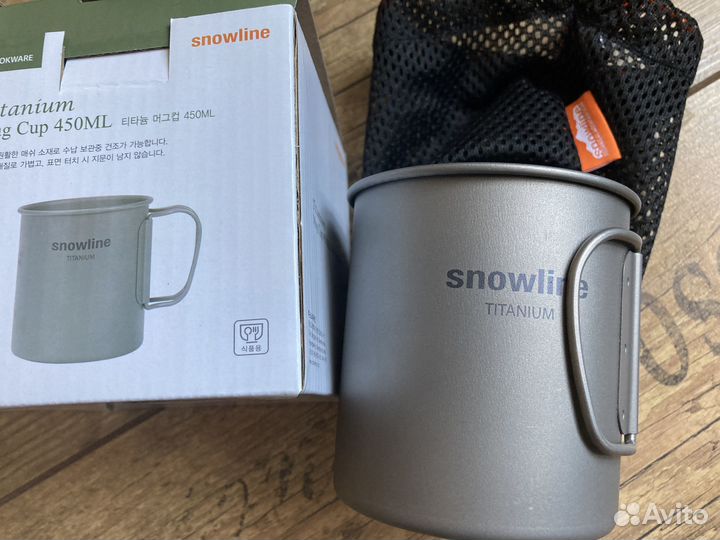 NEW титановая кружка SnowLine Titanium 450ml