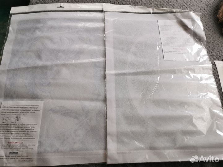 2 схемы тканевые для вышивки бисером