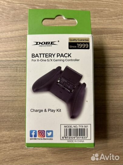 Аккумулятор для геймпада xbox one s/x battery pack