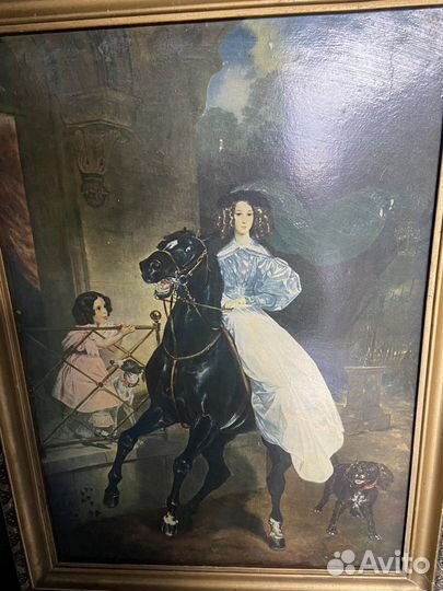 Репродукция картины Всадница