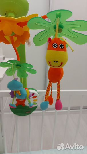 Мобиль tiny love с переходником для батареек