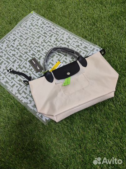 Сумка Longchamp Новая Белая Лонгчамп С ремешком