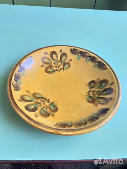Блюдо зик фаянс времен СССР конаково