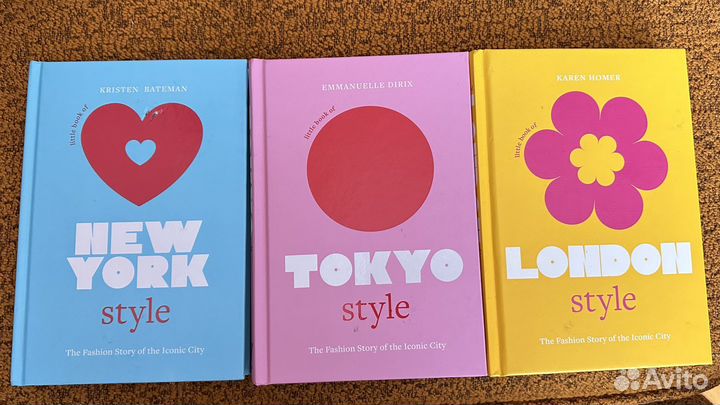 Книги английские о моде Токио, Лонда и Нью Йорка
