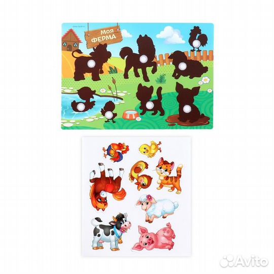 Игра на липучках, конструктор 