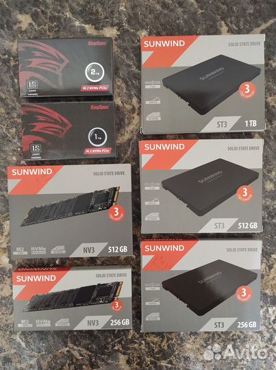 Новые SSD и m.2 SSD с гарантией 3 года