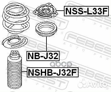 Опора переднего амортизатора nssl33F Febest