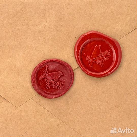 Сургучные печати (оттиски) новогодние