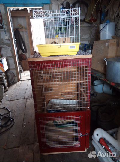 Клетки для шиншиллы, хомяка, попугая