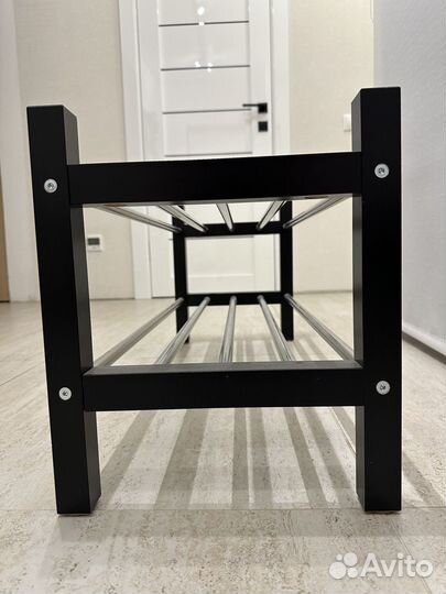 Полка для обуви IKEA чусинг черная