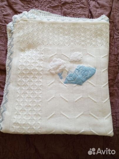 Конверт на выписку вязаный весна-осень