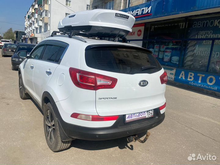 Бокс на крышу Broomer Venture L белый(430л.) крабы