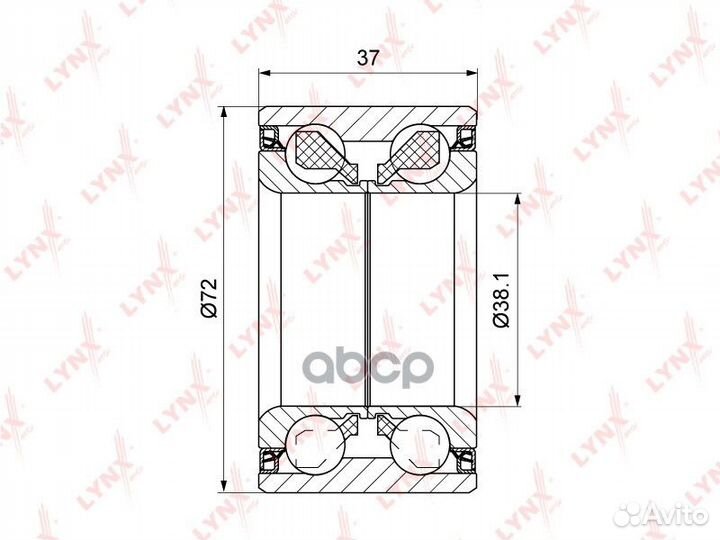 WB-1541 к-кт подшипника ступицы передней Hyund