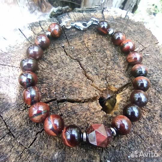 Браслет Бычий глаз 8мм