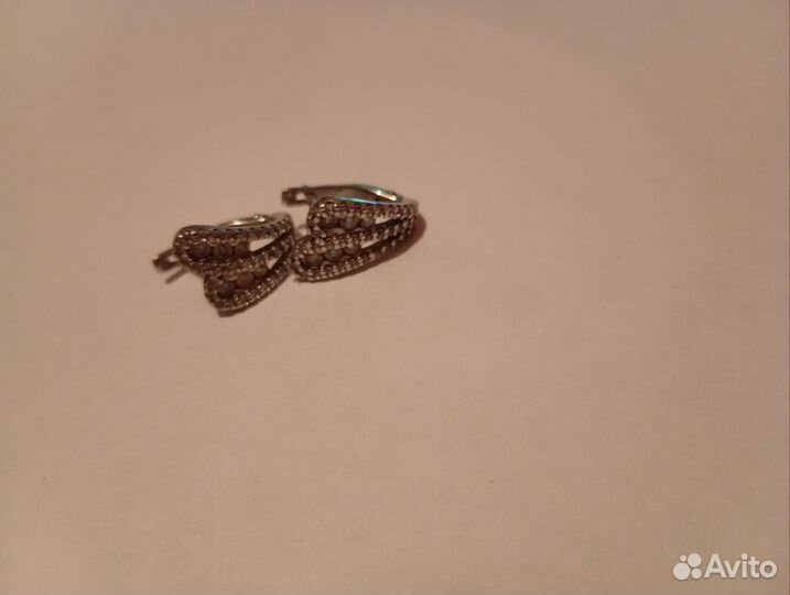 Серьги серебро