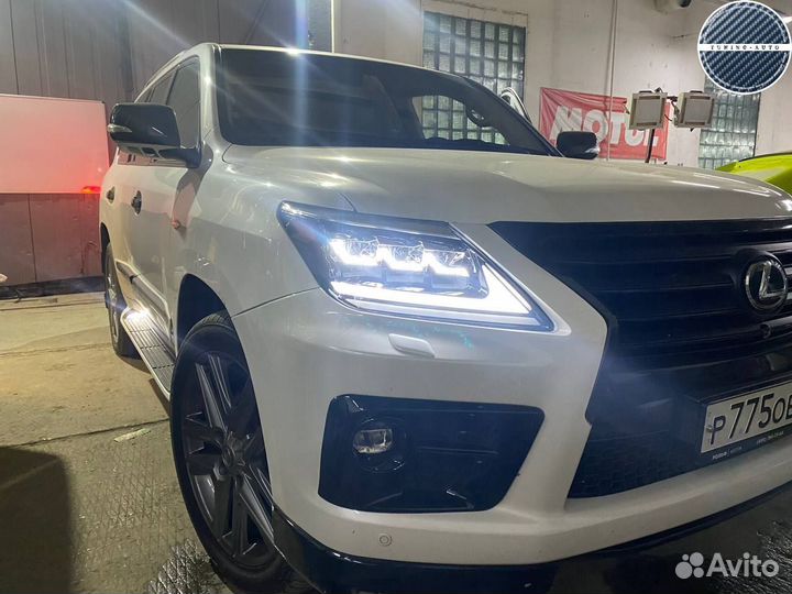 Фары Lexus LX570 стиль 2020 года