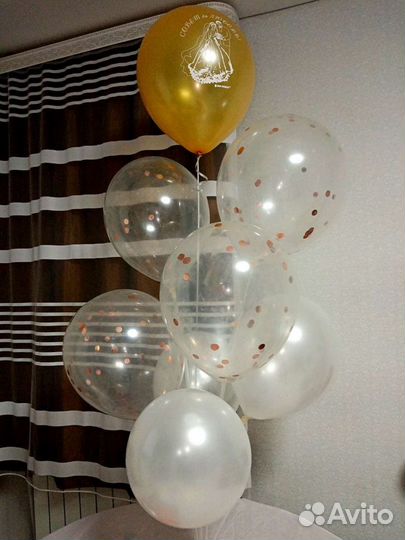 Шарики воздушные гелиевые, аквагрим